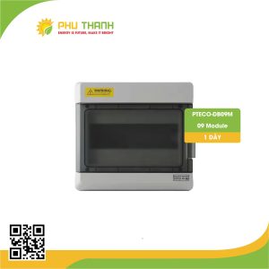 Tủ điện 09 Module, 01 dãy- PTECO-DB09M