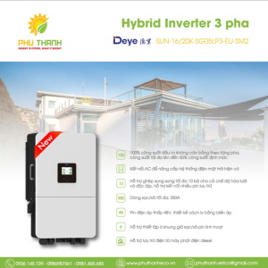 Biến tần HYBRID 3 Pha, SUN-16K-SG05LP3-EU-SM2, công suất 16kw