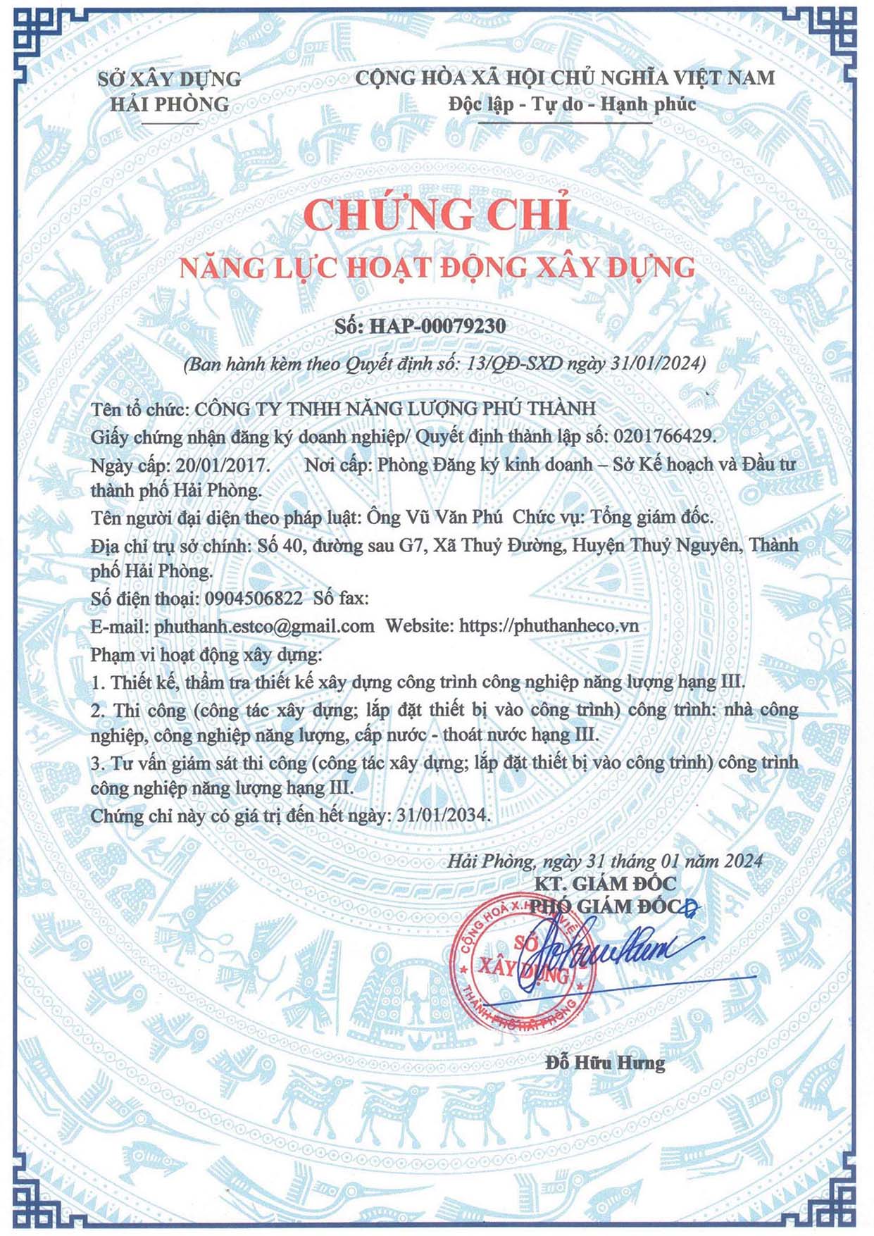 CC Năng lực Xây Dựng