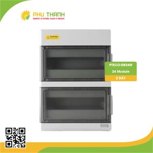 Tủ điện  24 Module, 2 dãy - PTECO-DB24M