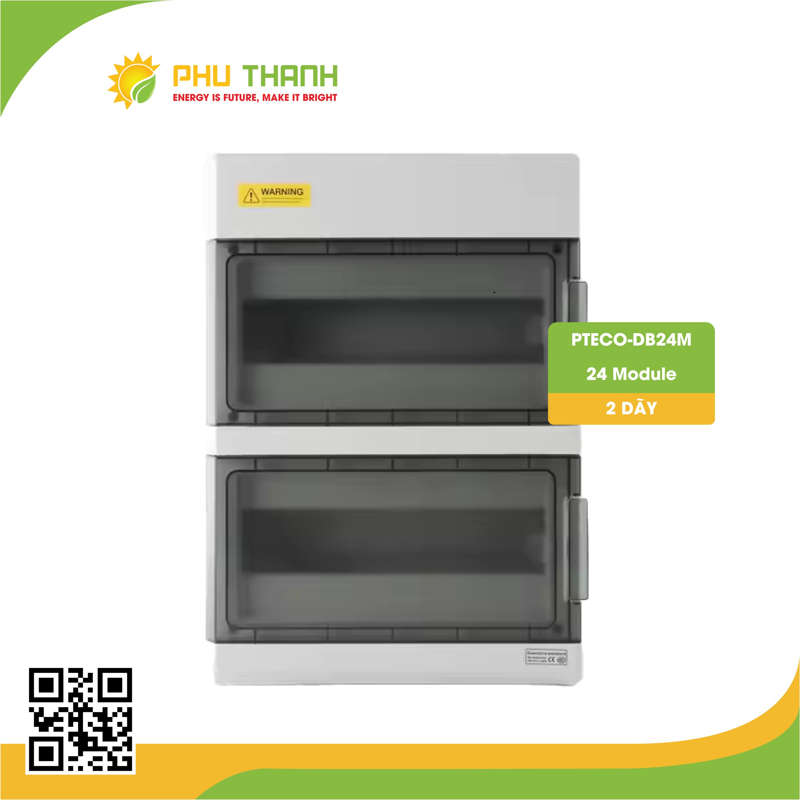 Tủ điện 24 Module, 2 dãy - PTECO-DB24M Tủ điện 24 Module, 2 dãy - PTECO-DB24M