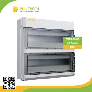 Tủ điện 36 Module, 2 dãy- PTECO-DB36M