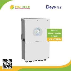 Biến tần HYBRID 1 Pha, SUN-12K-SG02LP1-EU-AM3, công suất 12kw