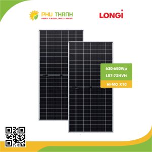Pin mặt trời LONGI SOLAR, HI-MO X10, PERC MONO 630Wp