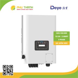 Biến tần hòa lưới bám tải DEYE 3 pha, 15 kW, 2 MMPT, model SUN-15K-G06P3-EU-BM2-P1 Biến tần hòa lưới bám tải DEYE 3 pha, 15 kW, 2 MMPT, model SUN-15K-G06P3-EU-BM2-P1