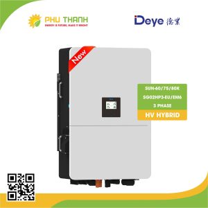 Biến tần HYBRID áp cao DEYE SUN-60K-SG02HP3-EU-EM6, công suất từ 60KW Biến tần HYBRID áp cao DEYE SUN-60K-SG02HP3-EU-EM6, công suất từ 60KW