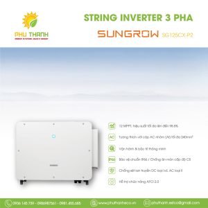 Biến tần hòa lưới SUNGROW 125KW, SG125CX-P2, 3 phase