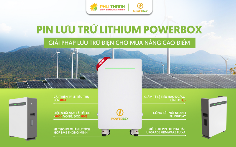 Hình 1: Pin lưu trữ Lithium POWERBOX - Giải pháp lưu trữ điện