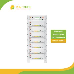 Hệ thống pin Lithium Tower-X-HV 100Ah – 716V, công suất 30.72–71.68kWh Hệ thống pin Lithium Tower-X-HV 100Ah – 716V, công suất 30.72–71.68kWh