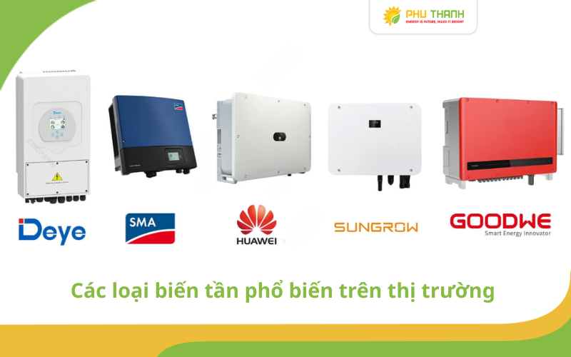 Hình 2: Các thương hiệu biến tần phổ biến trên thị trường