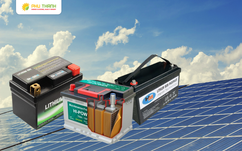 Hình 2: Một số loại ắc quy phổ biến