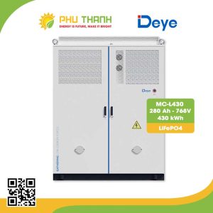 Hệ thống pin lưu trữ Deye MC-L430 768V 280Ah 430kWh