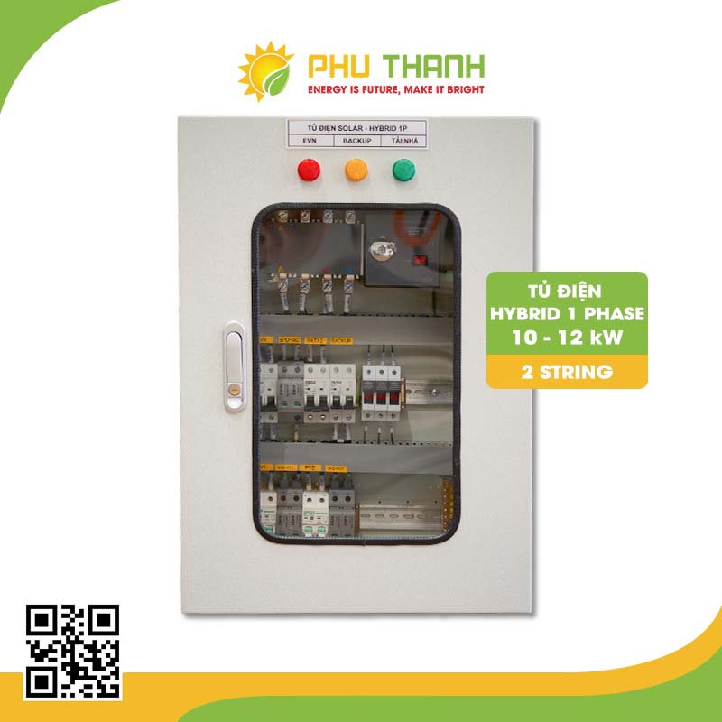Tủ điện Hybrid 1 Pha 10kW - 12kW 2 String - Năng lượng mặt trời Tủ điện Hybrid 1 Pha 10kW - 12kW 2 String - Năng lượng mặt trời